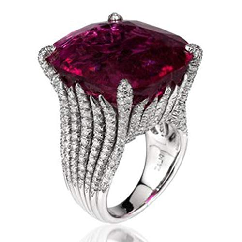 Red Zircon Stone Vintage Ring - Magada Store 