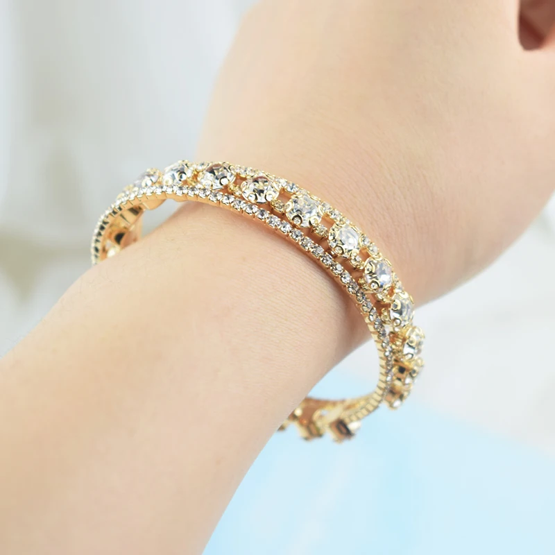 Crystal Zircon Bracelet/Bangles - Magada Store 