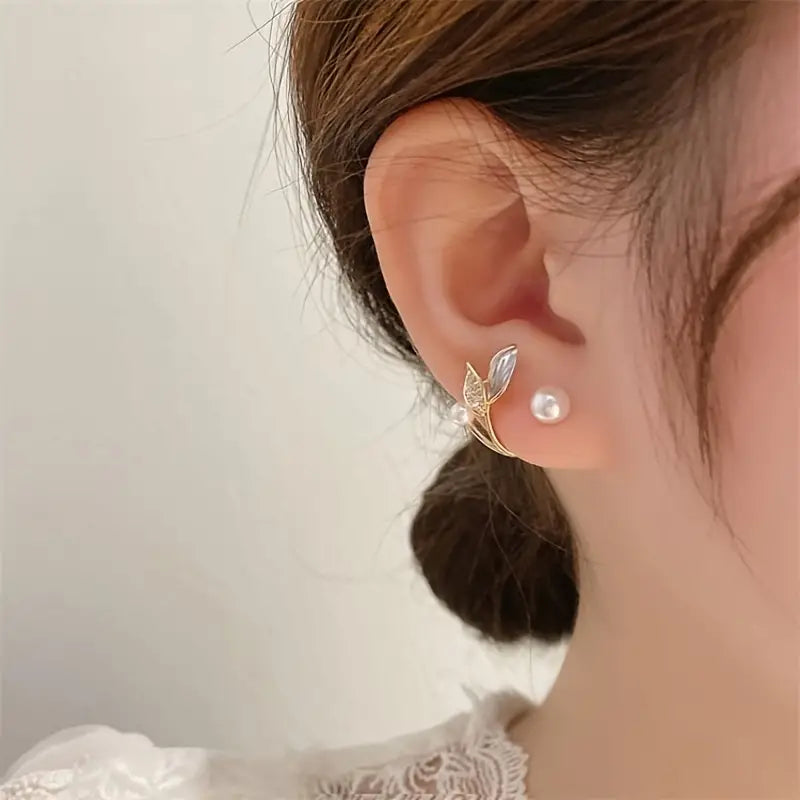Faux Pearl Earrings - Magada Store 