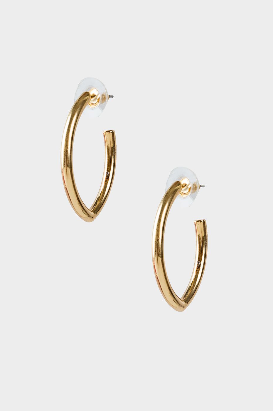 Oval Shape Geometric Golden Earrings - Magada Store 