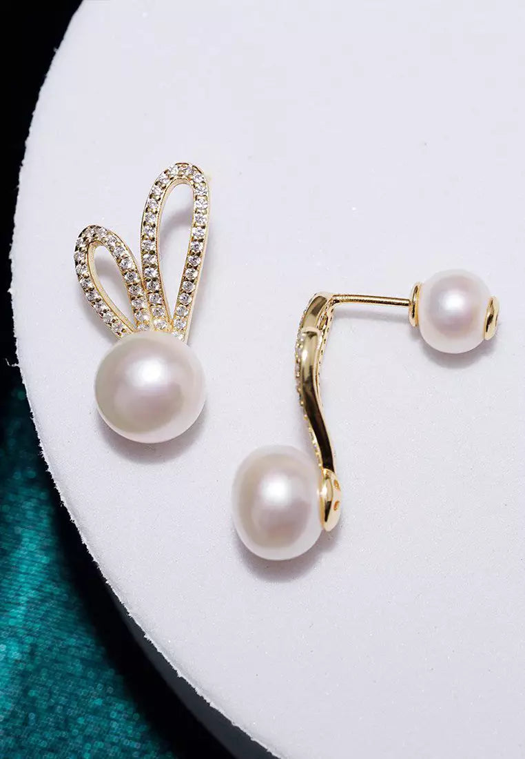 Adorable Rabbit Alloy Jewelry Embellished With Imitation Pearl - Magada Store 