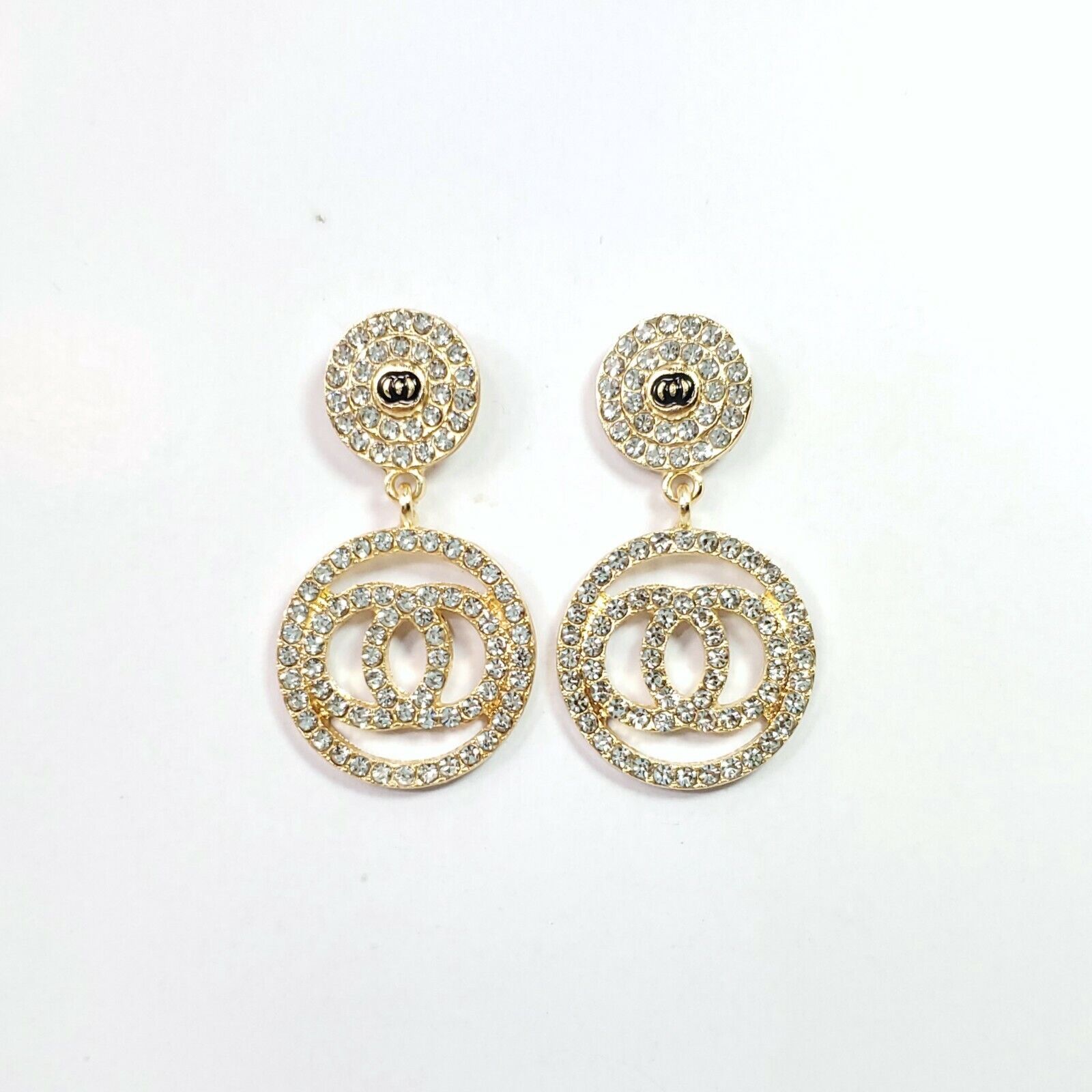 Double circle dangle earrings - Magada Store 